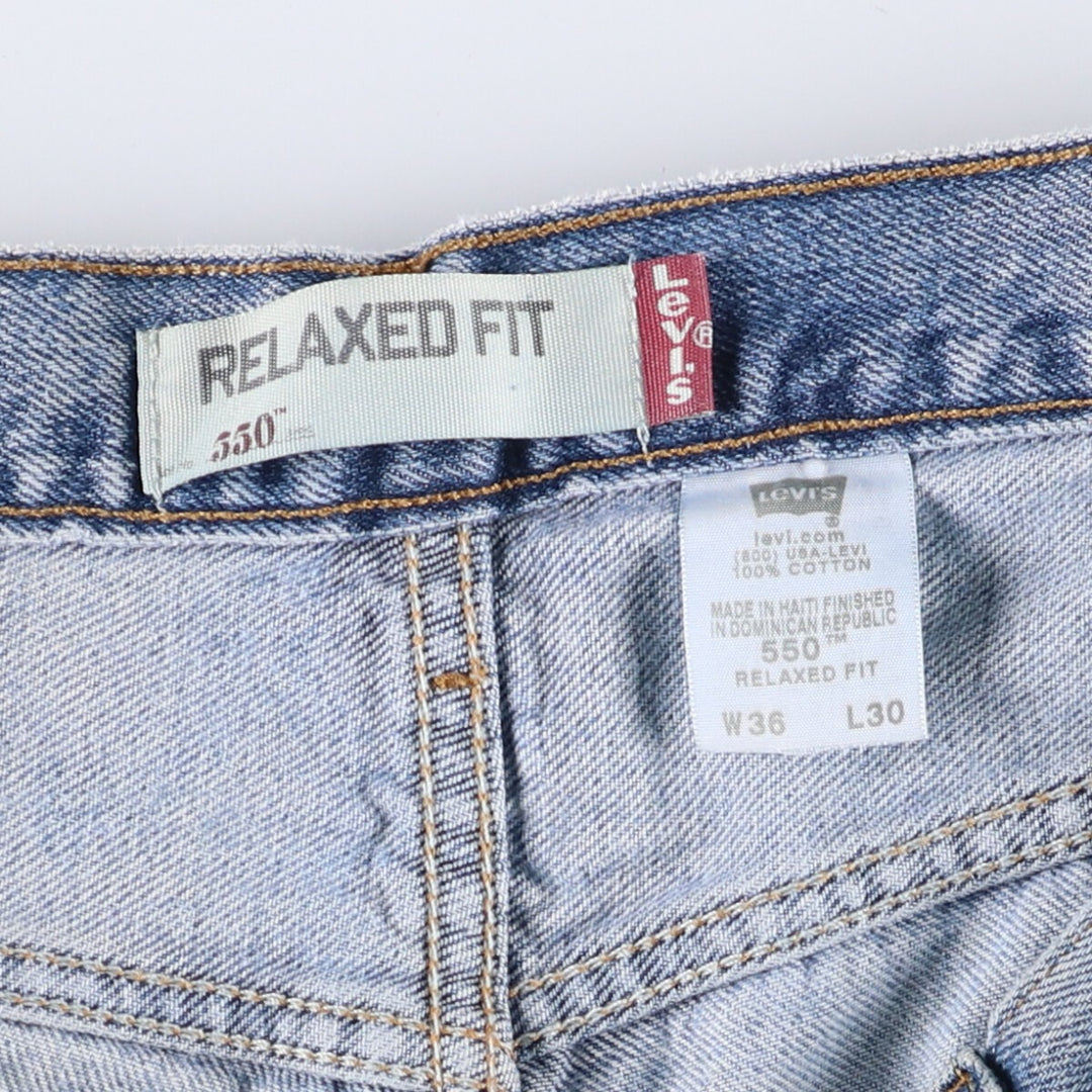 Vintage Levi's 550 Relaxed Fit Tapered Denim Pants, Men's Size 36 (approx.) cotton blue type Vintage Second Hand