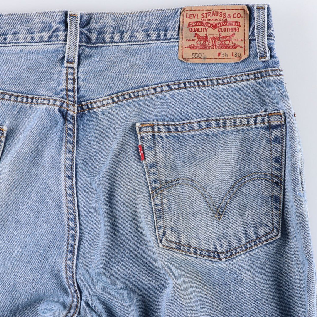 Vintage Levi's 550 Relaxed Fit Tapered Denim Pants, Men's Size 36 (approx.) cotton blue type Vintage Second Hand