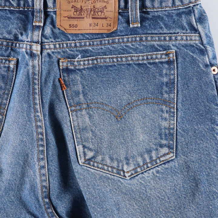 90'S Levi's 40550-0215 Orange Tab Tapered Denim Pants, Men's, Size W33, Vintage cotton blue type Vintage Second Hand