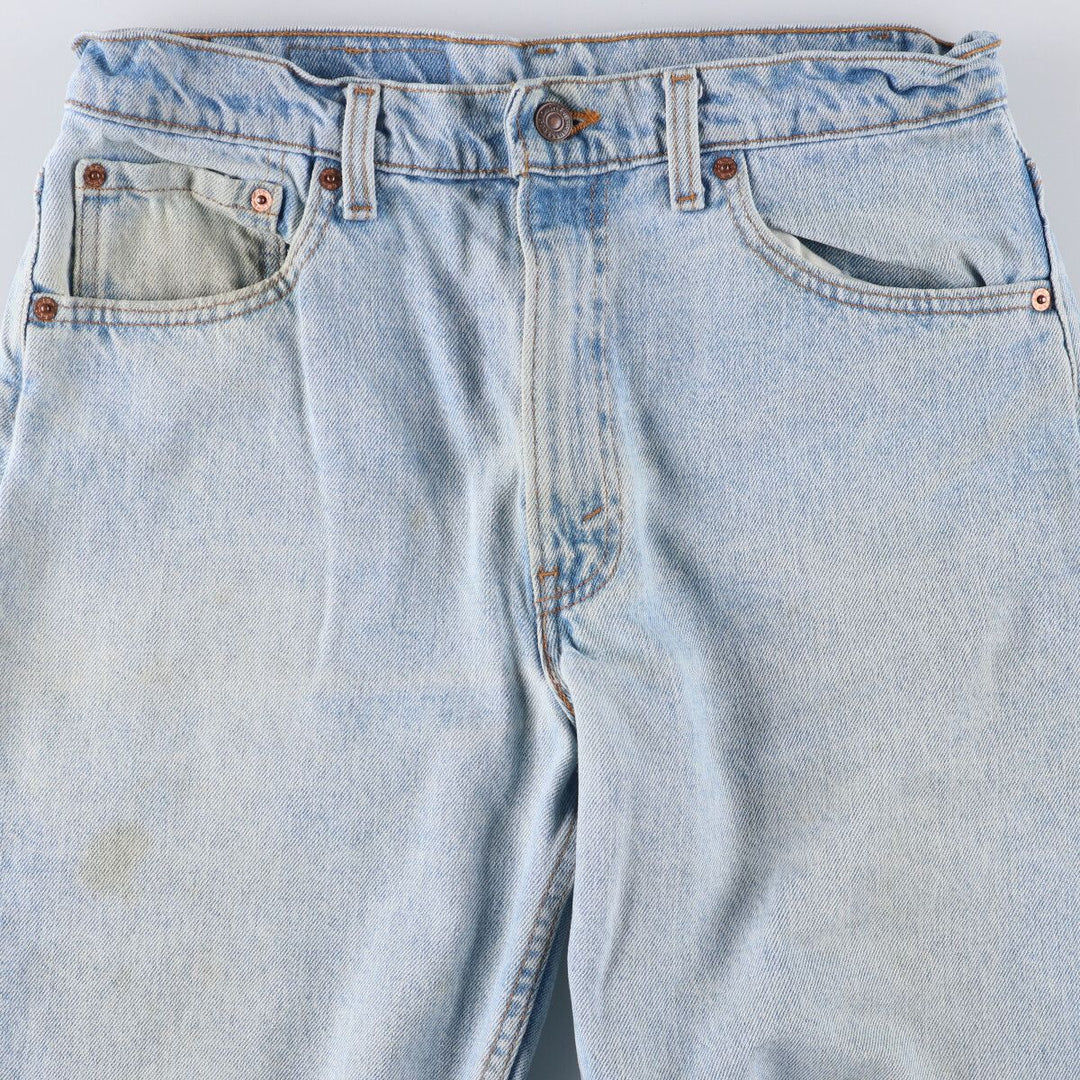 90'S Levi's 550 Relaxed Fit Tapered Leg Tapered Denim Pants Made in USA Men's W33 Vintage cotton blue type Vintage Second Hand