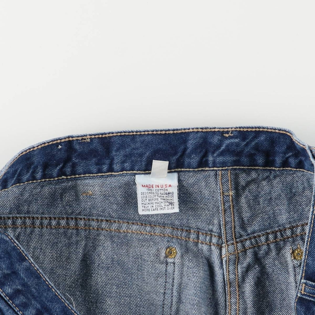 Vintage 1980'S Calvin Klein straight-leg denim pants, made in the USA, men's size W37. cotton blue type Vintage Second Hand