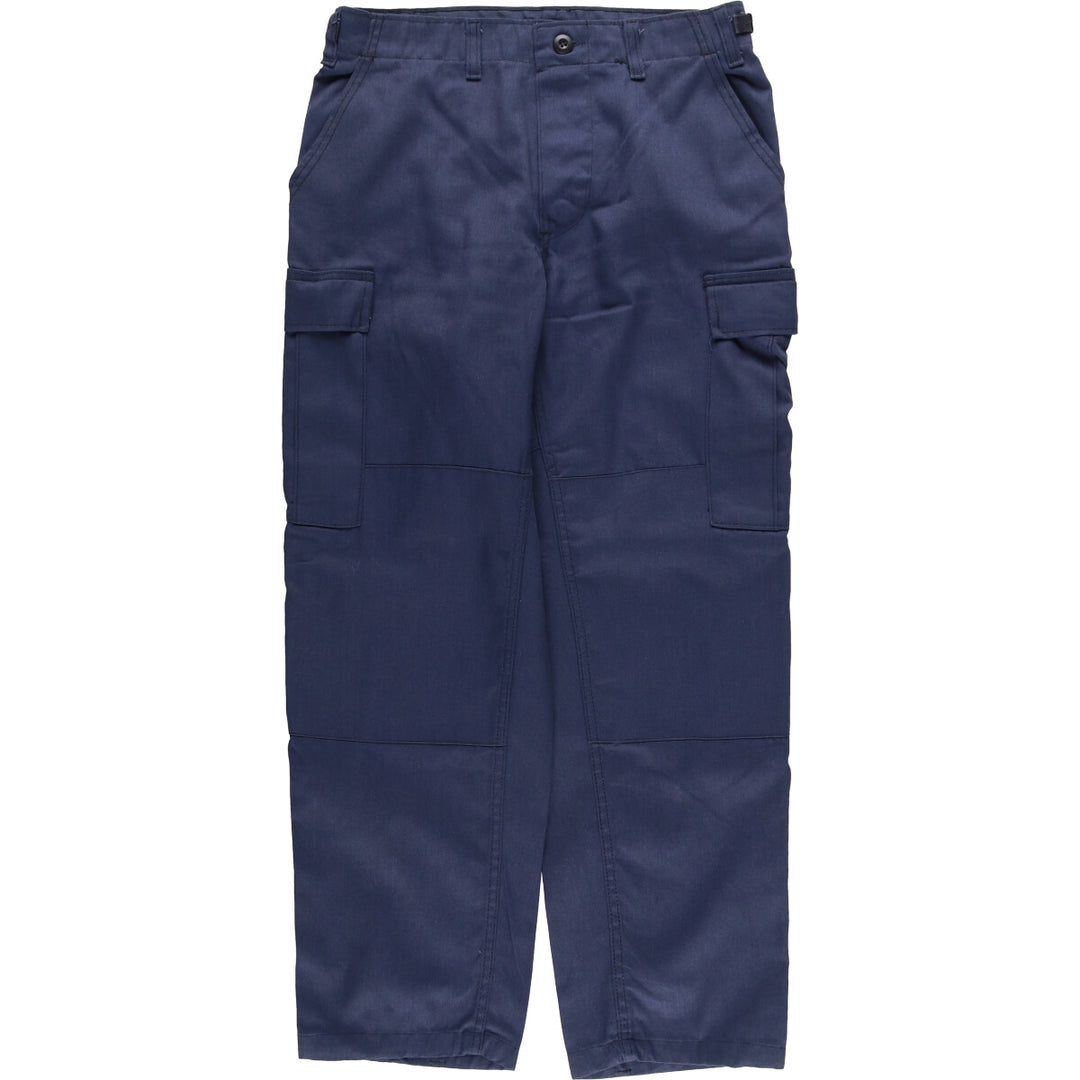 Civilian Rothco Military Cargo Pants, Made in USA, Men's, Size W32 polyester navy blue type Vintage Second Hand