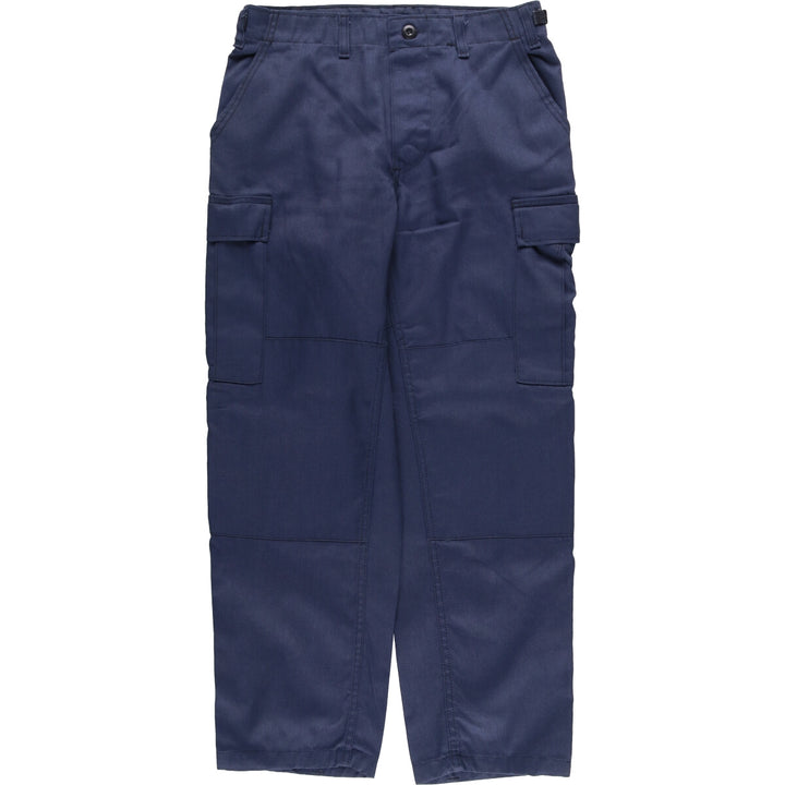 Civilian Rothco Military Cargo Pants, Made in USA, Men's, Size W32 polyester navy blue type Vintage Second Hand