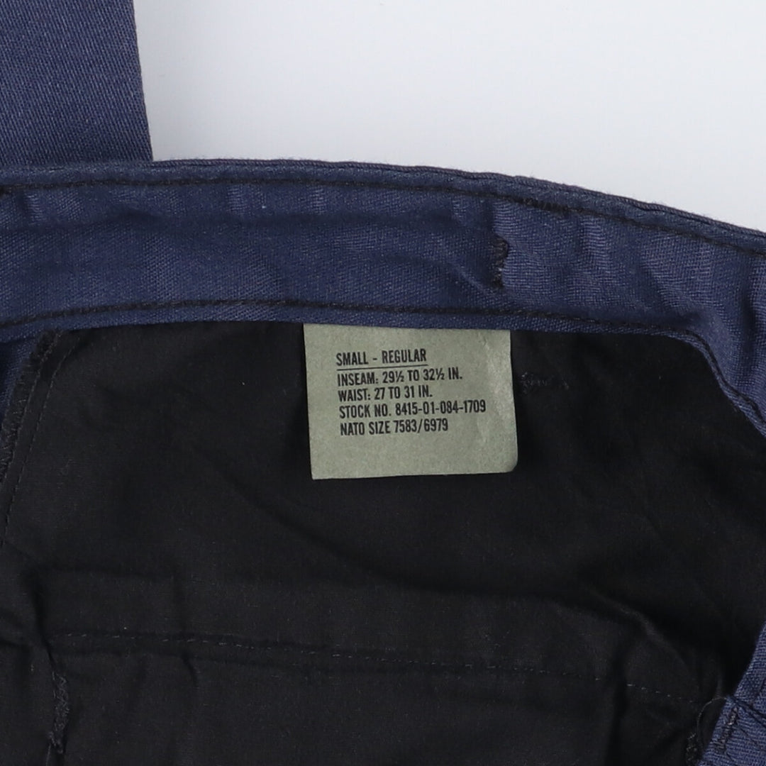 Civilian Rothco Military Cargo Pants, Made in USA, Men's, Size W32 polyester navy blue type Vintage Second Hand