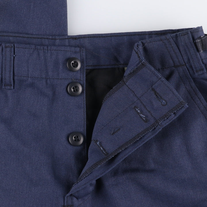 Civilian Rothco Military Cargo Pants, Made in USA, Men's, Size W32 polyester navy blue type Vintage Second Hand