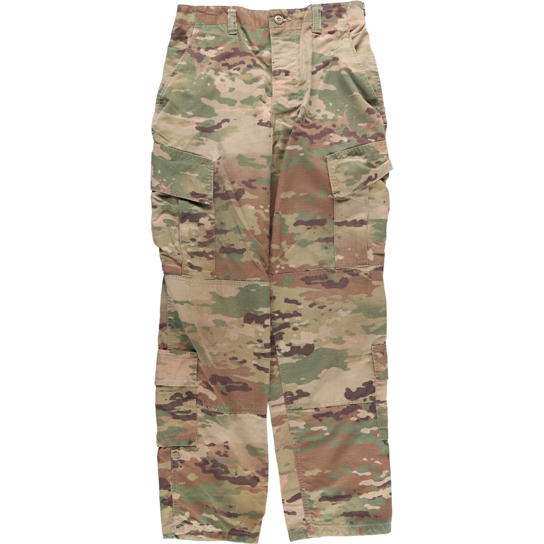 Genuine US military camouflage pattern multicam camo ripstop military cargo pants combat pants made in USA SMALL-REGULAR Nylon Khaki type Vintage Second Hand