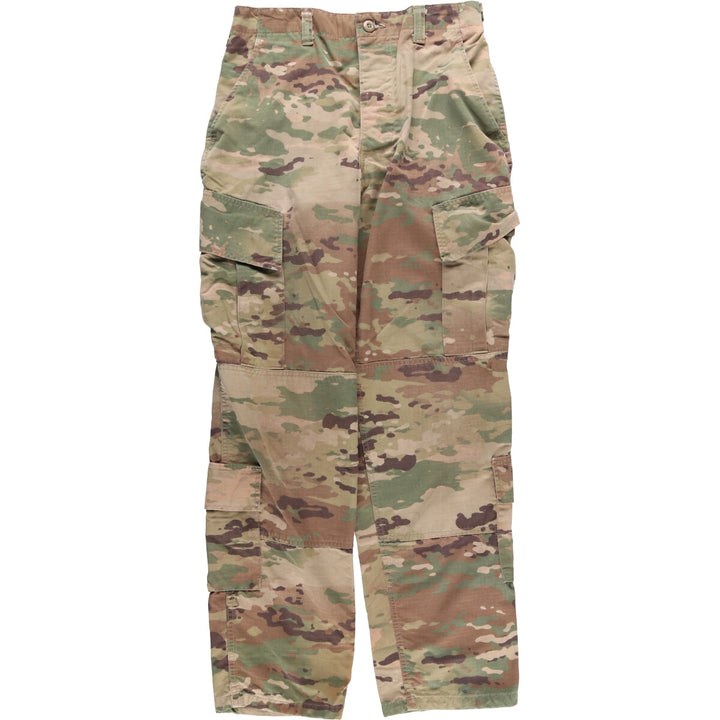 Genuine US military camouflage pattern multicam camo ripstop military cargo pants combat pants made in USA SMALL-REGULAR Nylon Khaki type Vintage Second Hand