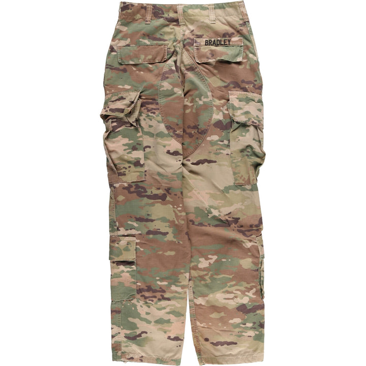 Genuine US military camouflage pattern multicam camo ripstop military cargo pants combat pants made in USA SMALL-REGULAR Nylon Khaki type Vintage Second Hand