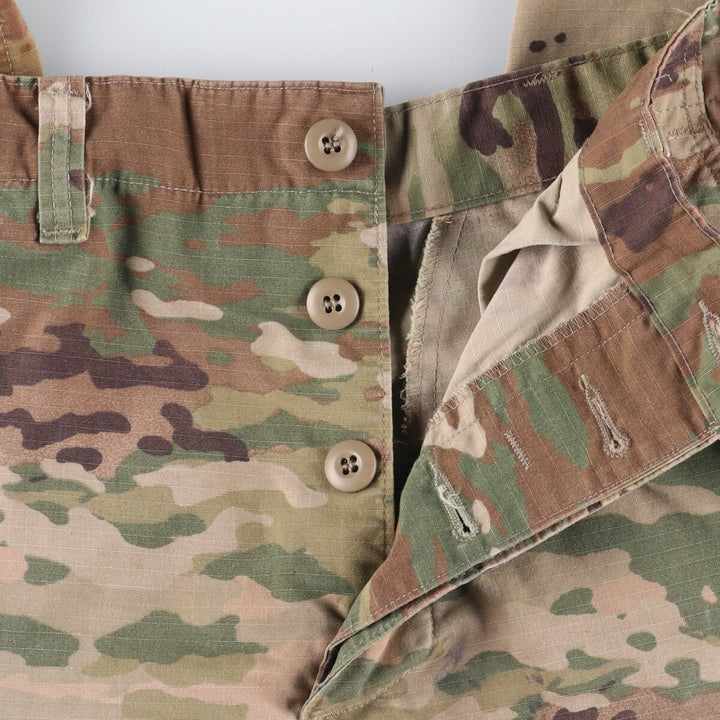Genuine US military camouflage pattern multicam camo ripstop military cargo pants combat pants made in USA SMALL-REGULAR Nylon Khaki type Vintage Second Hand