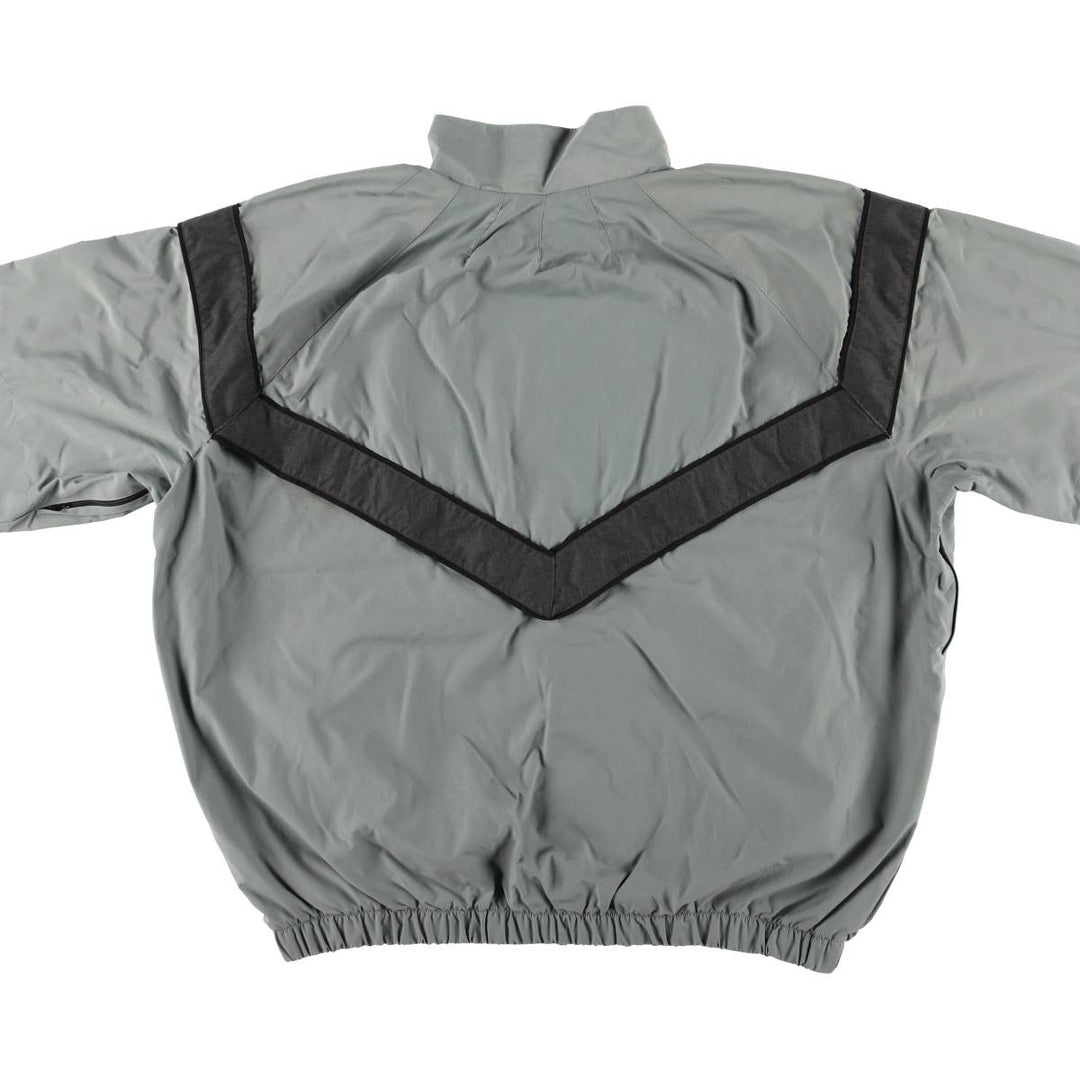 1990'S US Army SKILCRAFT IPFU Training Jacket, Nylon Jacket, Made in USA, Large Nylon Khaki type Vintage Second Hand