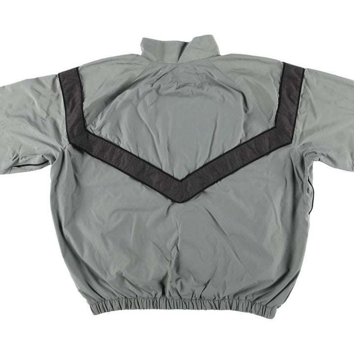 1990'S US Army SKILCRAFT IPFU Training Jacket, Nylon Jacket, Made in USA, Large Nylon Khaki type Vintage Second Hand