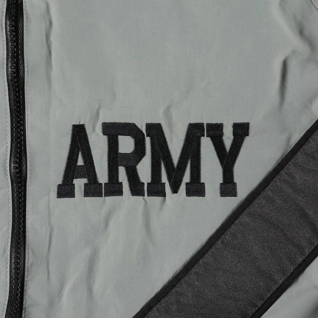 1990'S US Army SKILCRAFT IPFU Training Jacket, Nylon Jacket, Made in USA, Large Nylon Khaki type Vintage Second Hand