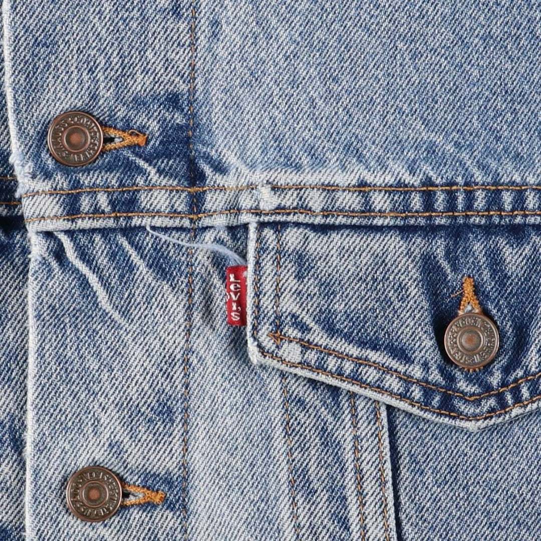90'S Levi's 70614-0389 Denim Jacket, Men's Size Medium, Vintage cotton blue type Vintage Second Hand