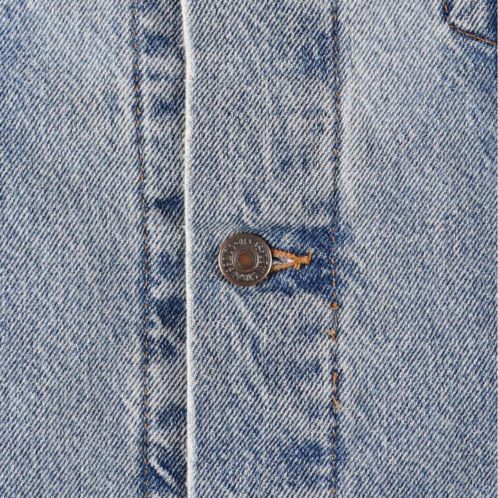 90'S Levi's 70614-0389 Denim Jacket, Men's Size Medium, Vintage cotton blue type Vintage Second Hand
