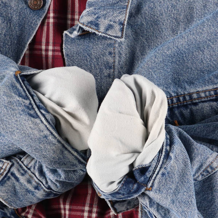 90'S Levi's 70614-0389 Denim Jacket, Men's Size Medium, Vintage cotton blue type Vintage Second Hand