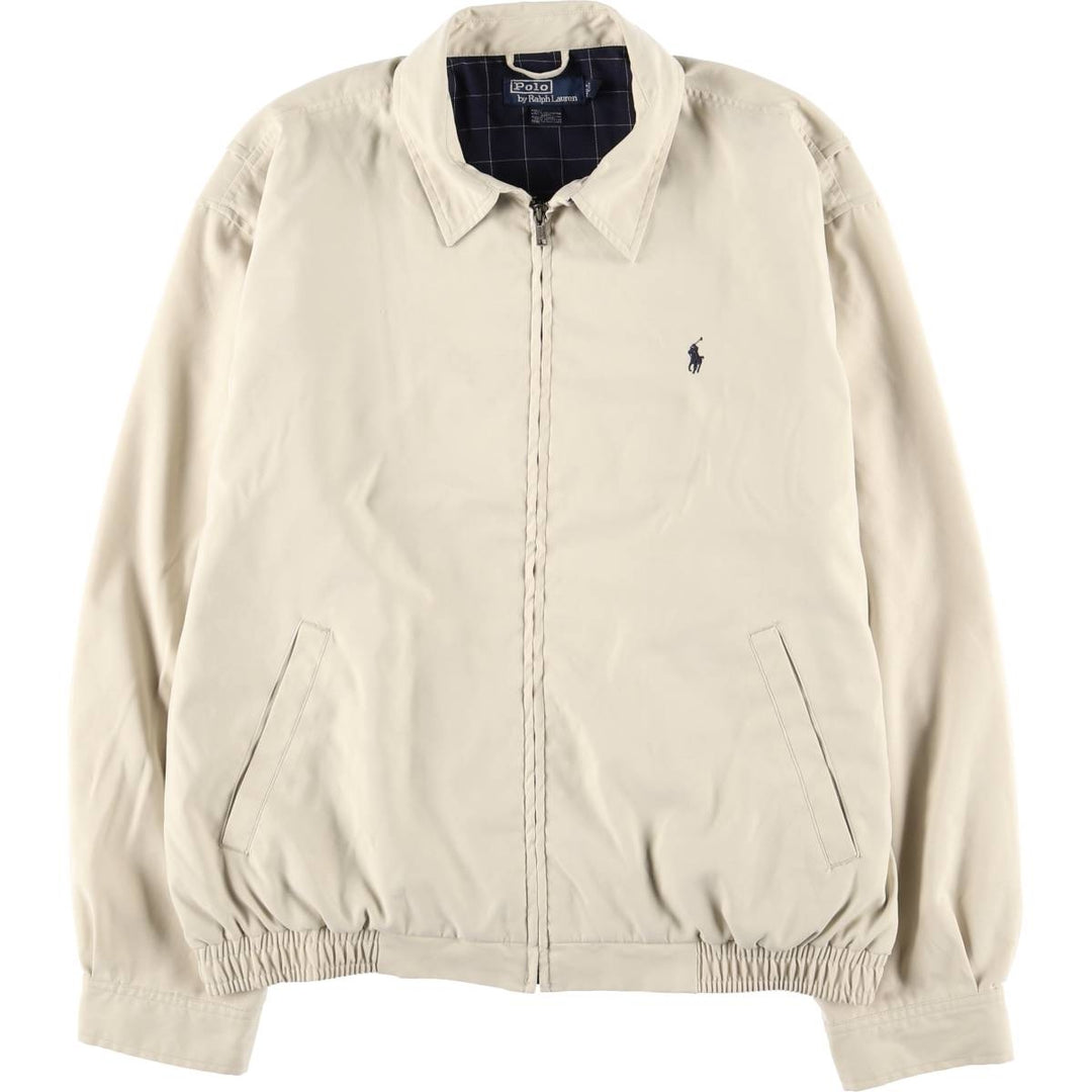 Ralph Lauren POLO by Ralph Lauren Swing Top Sports Jacket Men's L size cotton Beige type Vintage Second Hand