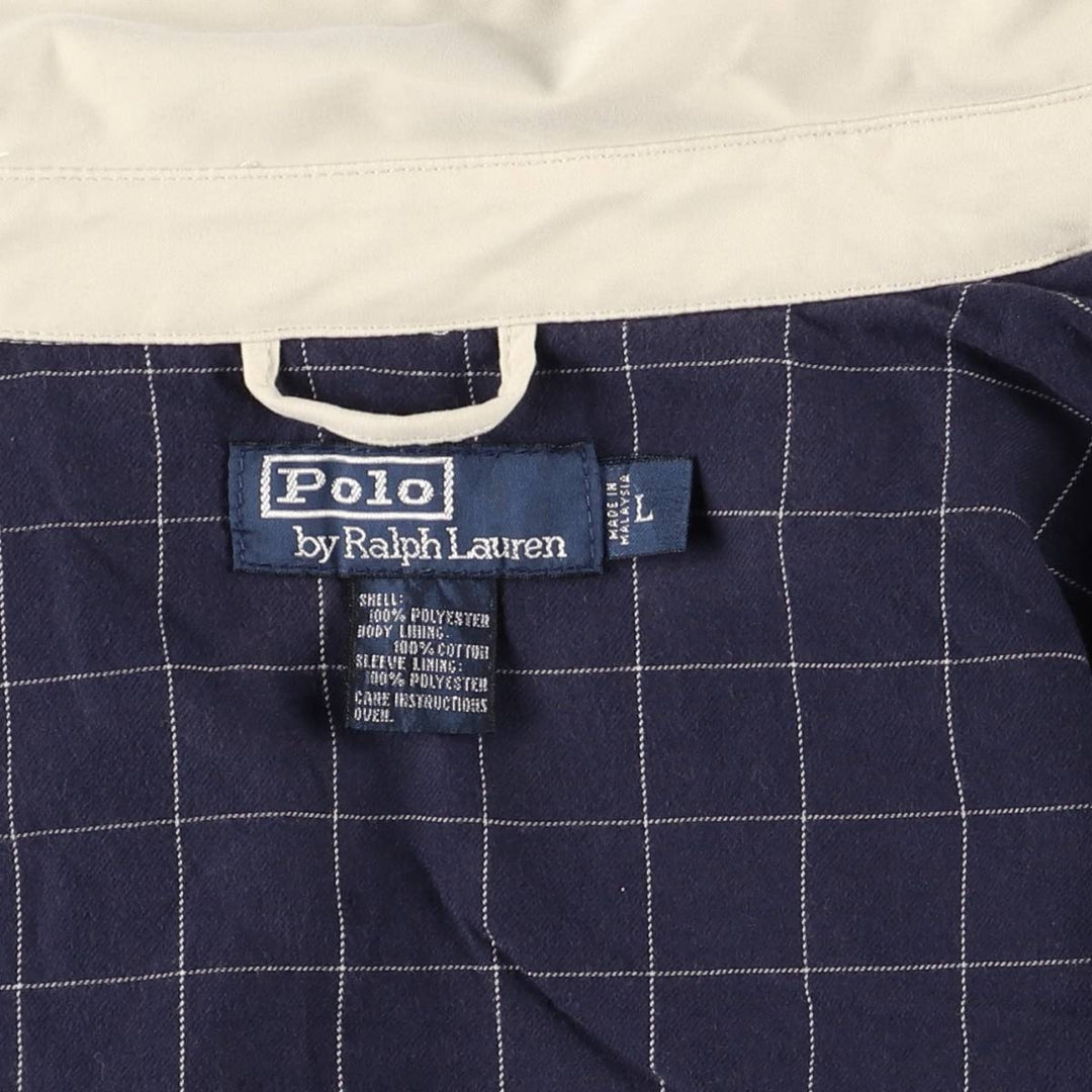 Ralph Lauren POLO by Ralph Lauren Swing Top Sports Jacket Men's L size cotton Beige type Vintage Second Hand