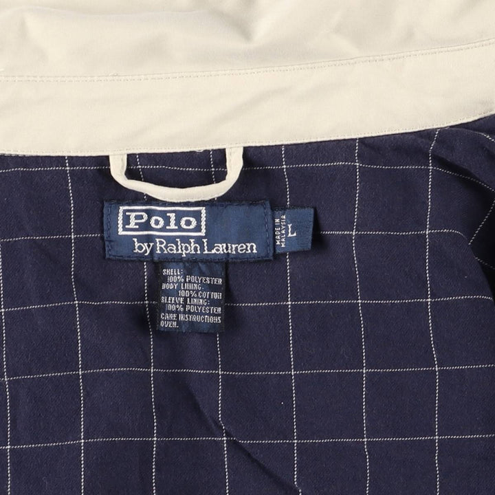 Ralph Lauren POLO by Ralph Lauren Swing Top Sports Jacket Men's L size cotton Beige type Vintage Second Hand