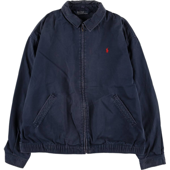 Ralph Lauren POLO by Ralph Lauren Swing Top Sports Jacket Men's XL cotton navy blue type Vintage Second Hand