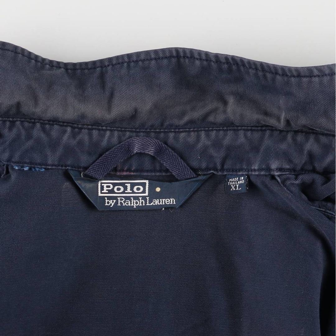 Ralph Lauren POLO by Ralph Lauren Swing Top Sports Jacket Men's XL cotton navy blue type Vintage Second Hand