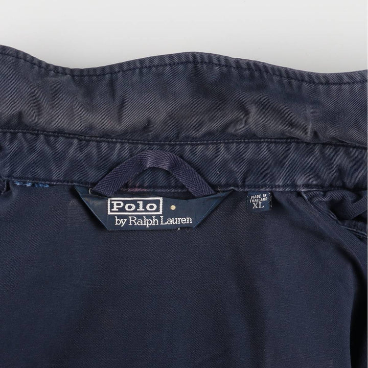 Ralph Lauren POLO by Ralph Lauren Swing Top Sports Jacket Men's XL cotton navy blue type Vintage Second Hand