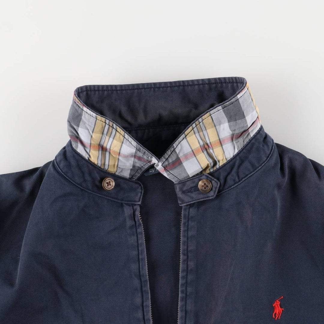 Ralph Lauren POLO by Ralph Lauren Swing Top Sports Jacket Men's XL cotton navy blue type Vintage Second Hand