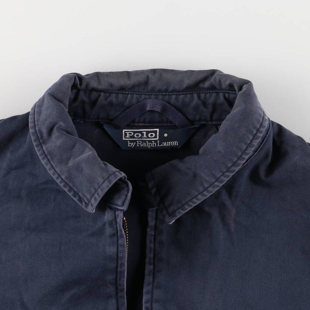Ralph Lauren POLO by Ralph Lauren Swing Top Sports Jacket Men's XL cotton navy blue type Vintage Second Hand