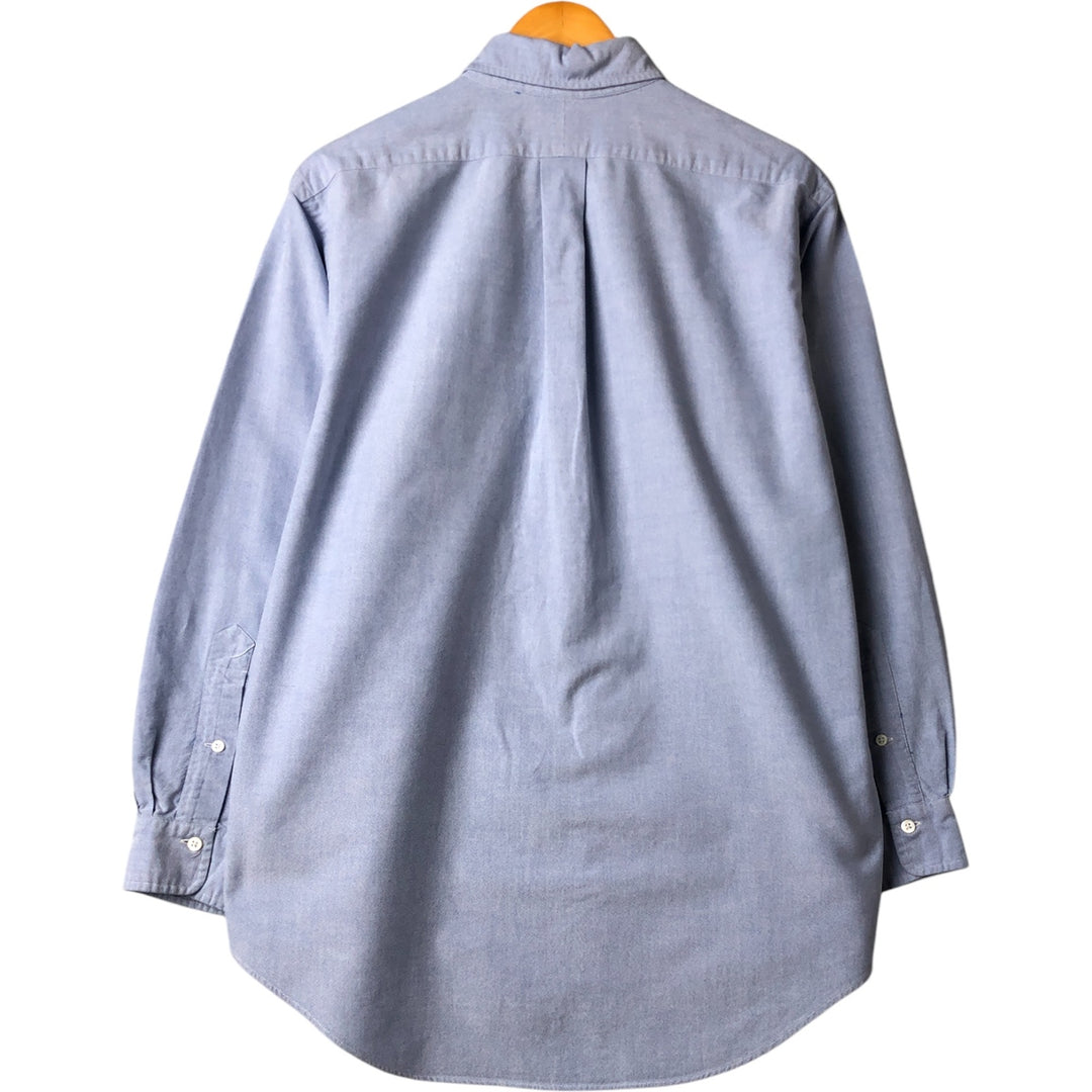Ralph Lauren long sleeve button down shirt, men's size L cotton Blue type light blue Vintage Second Hand