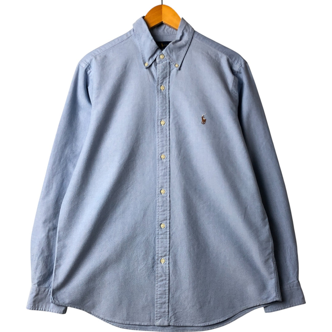Ralph Lauren Classic Fit Long Sleeve Button Down Shirt, Men's Size L cotton Blue type light blue Vintage Second Hand