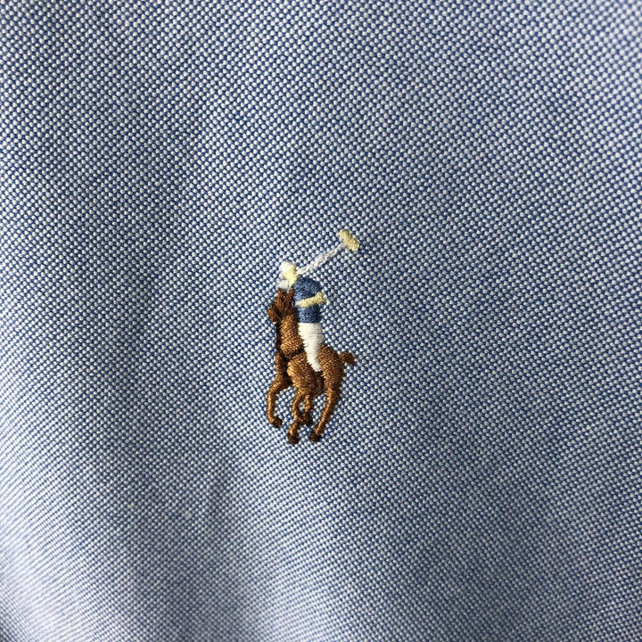 Ralph Lauren Classic Fit Long Sleeve Button Down Shirt, Men's Size L cotton Blue type light blue Vintage Second Hand