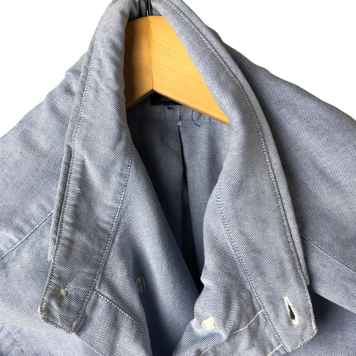 Ralph Lauren long sleeve button down shirt, men's size L cotton Blue type light blue Vintage Second Hand