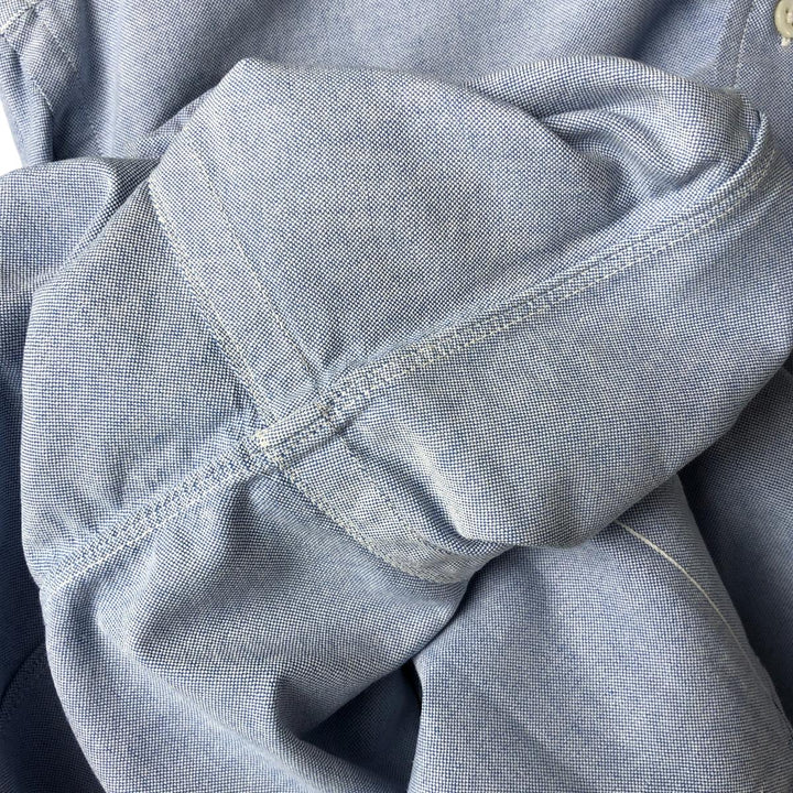 Ralph Lauren long sleeve button down shirt, men's size L cotton Blue type light blue Vintage Second Hand