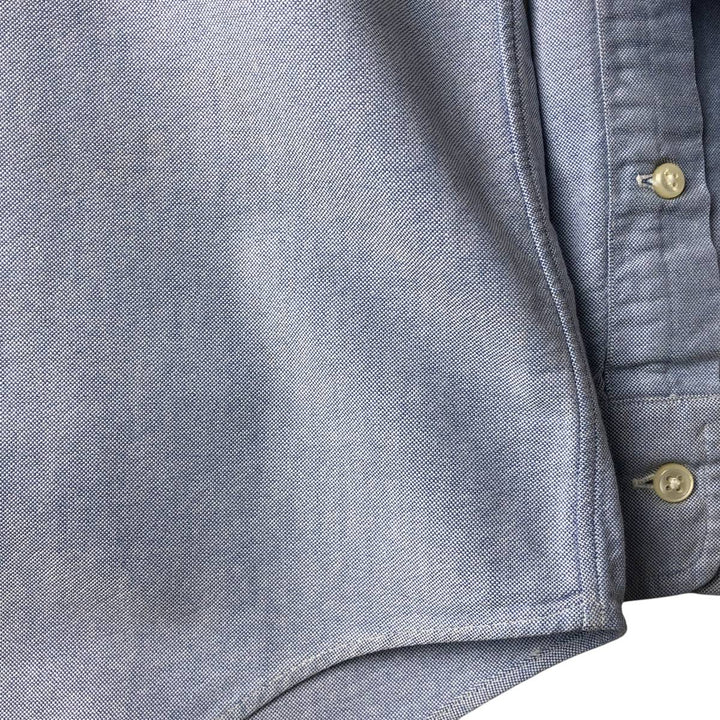 Ralph Lauren YARMOUTH long sleeve button down shirt, men's size M cotton Blue type light blue Vintage Second Hand