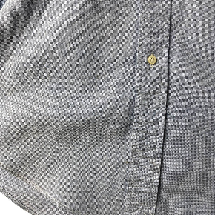 Ralph Lauren YARMOUTH long sleeve button down shirt, men's size M cotton Blue type light blue Vintage Second Hand