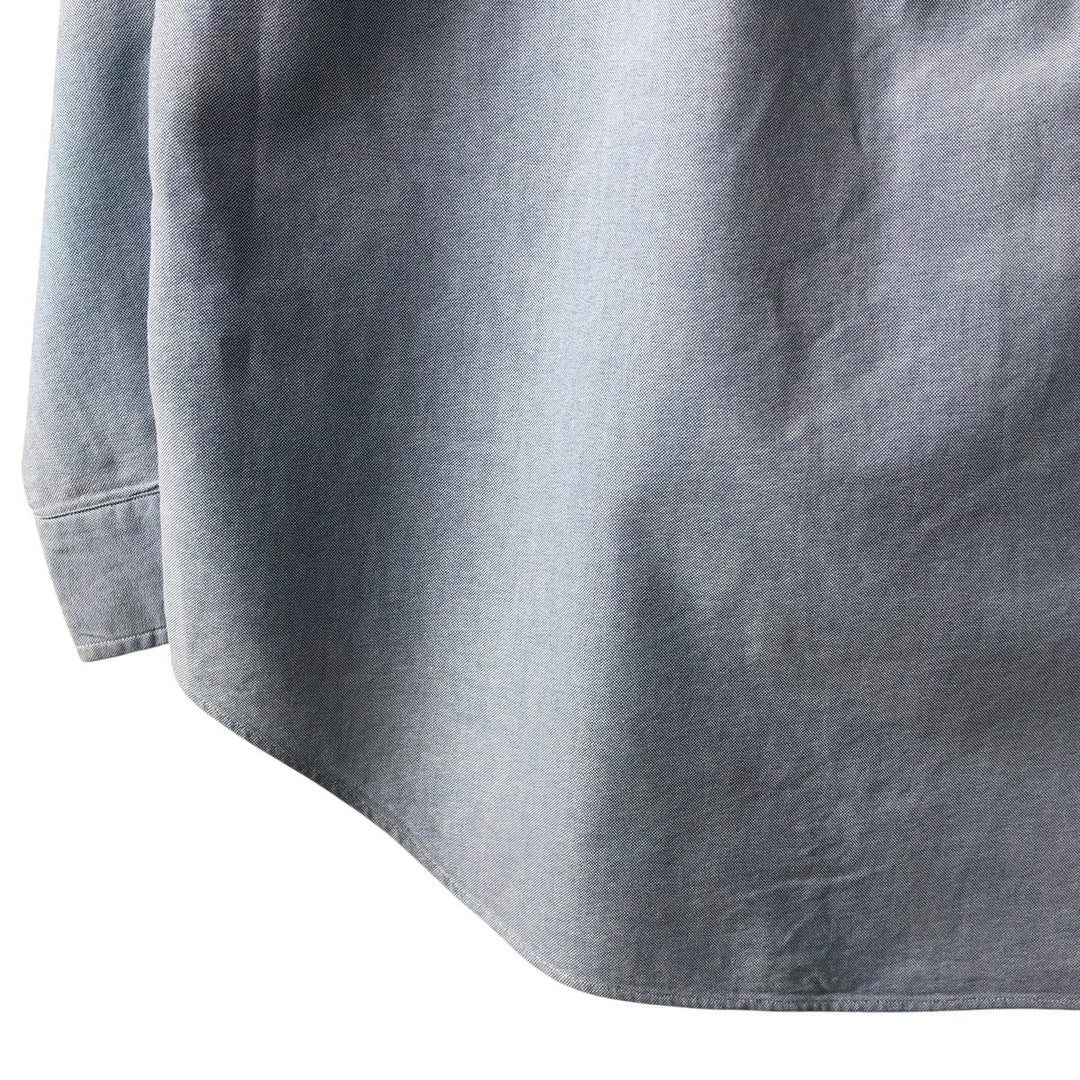 Ralph Lauren YARMOUTH long sleeve button down shirt, men's size M cotton Blue type light blue Vintage Second Hand
