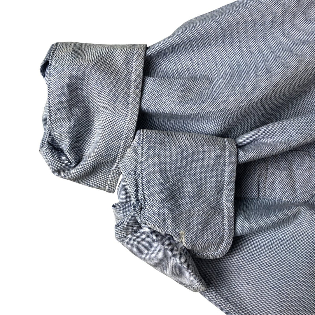 Ralph Lauren YARMOUTH long sleeve button down shirt, men's size M cotton Blue type light blue Vintage Second Hand