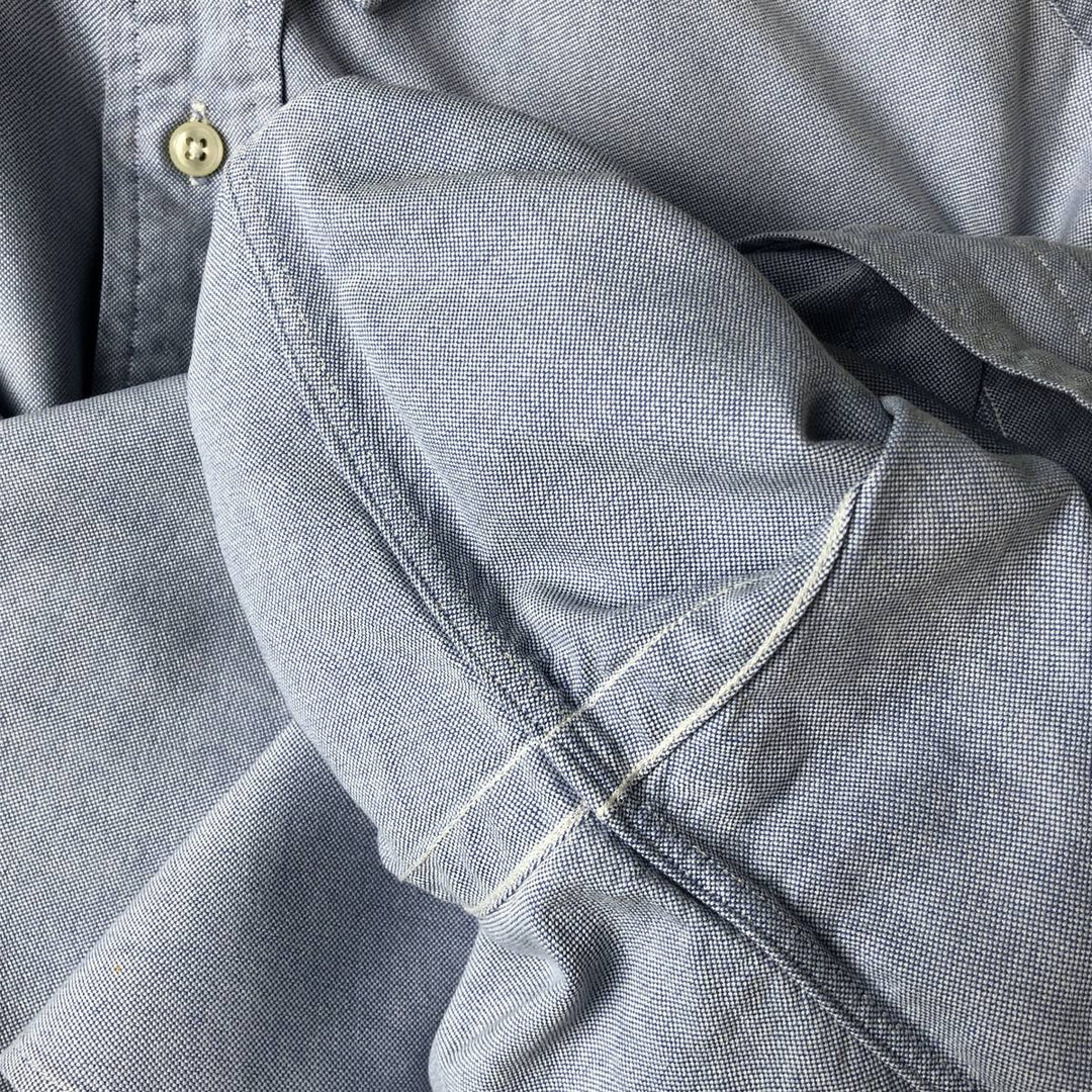 Ralph Lauren YARMOUTH long sleeve button down shirt, men's size M cotton Blue type light blue Vintage Second Hand