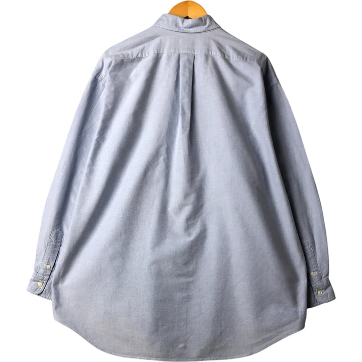 Ralph Lauren long sleeve button down shirt, men's XL size cotton Blue type light blue Vintage Second Hand