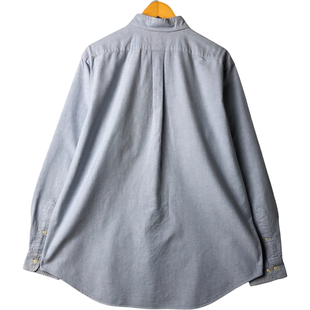 Ralph Lauren Classic Fit Long Sleeve Button Down Shirt, Men's Size L cotton Blue type light blue Vintage Second Hand