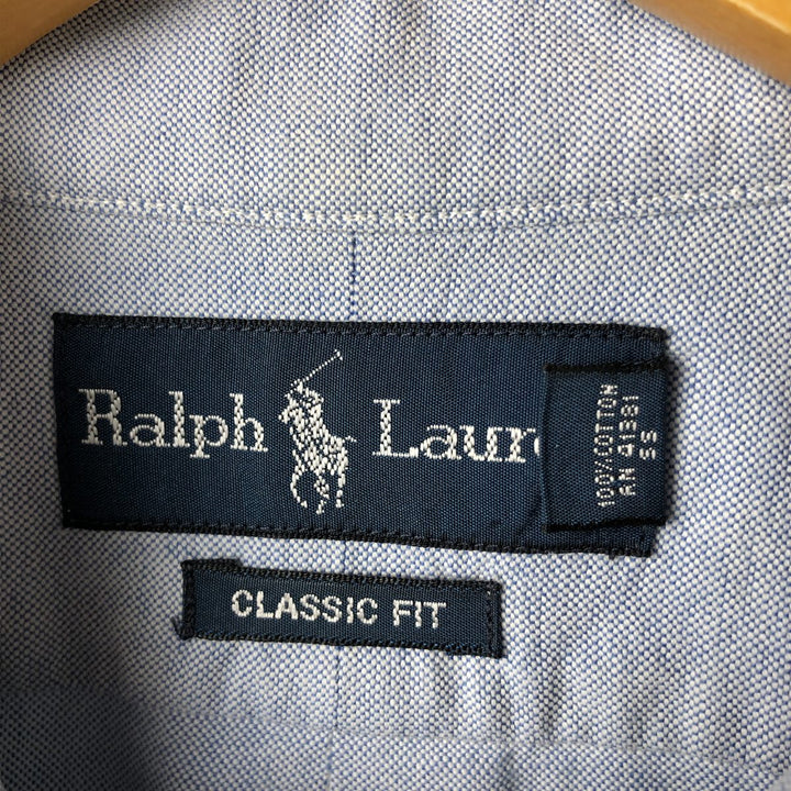 Ralph Lauren Classic Fit Long Sleeve Button Down Shirt, Men's Size L cotton Blue type light blue Vintage Second Hand