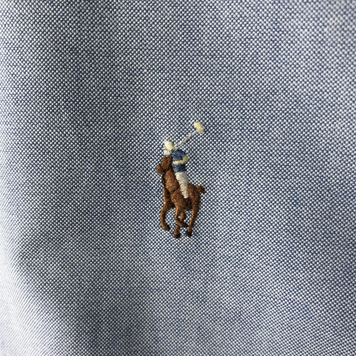 Ralph Lauren Classic Fit Long Sleeve Button Down Shirt, Men's Size L cotton Blue type light blue Vintage Second Hand
