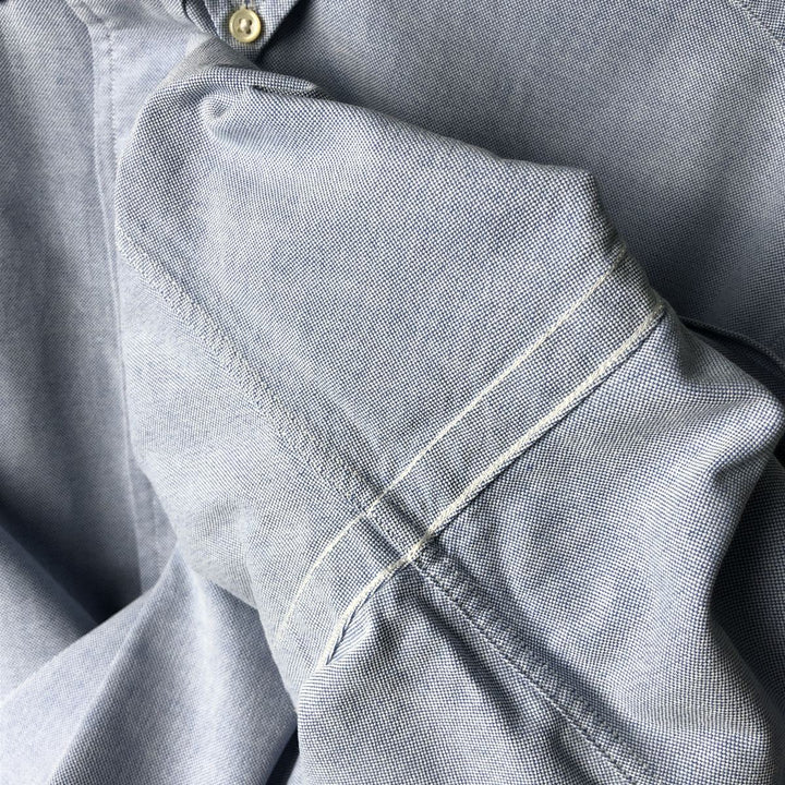 Ralph Lauren Classic Fit Long Sleeve Button Down Shirt, Men's Size L cotton Blue type light blue Vintage Second Hand