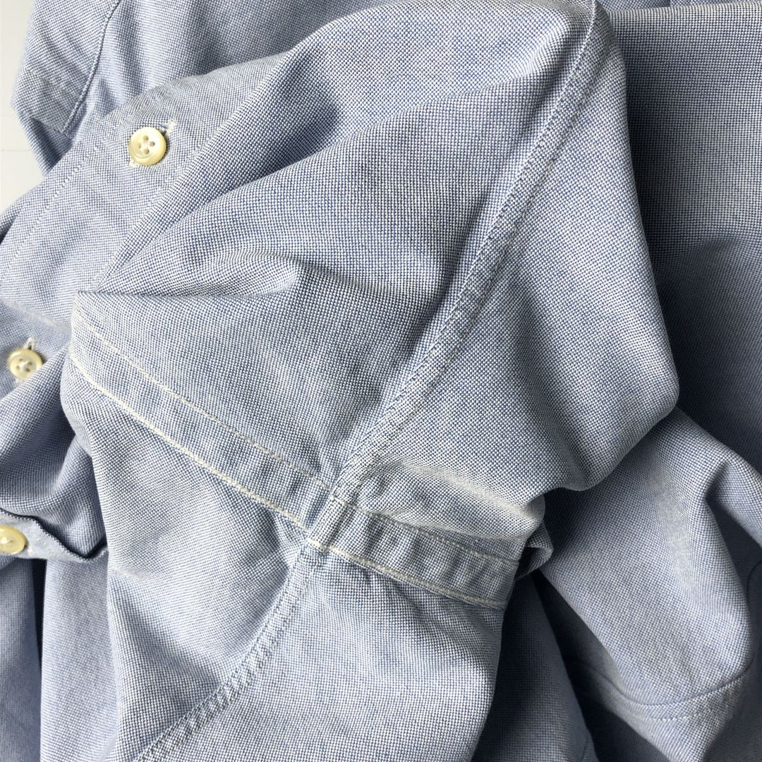 Ralph Lauren Classic Fit Long Sleeve Button Down Shirt, Men's Size L cotton Blue type light blue Vintage Second Hand