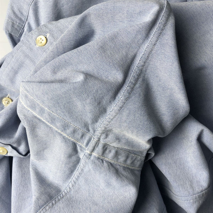 Ralph Lauren Classic Fit Long Sleeve Button Down Shirt, Men's Size L cotton Blue type light blue Vintage Second Hand