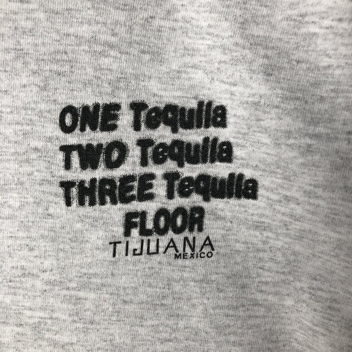 Vintage 90'S Murina high-neck message print T-shirt, made in the USA, size L, men's cotton gray type Vintage Second Hand