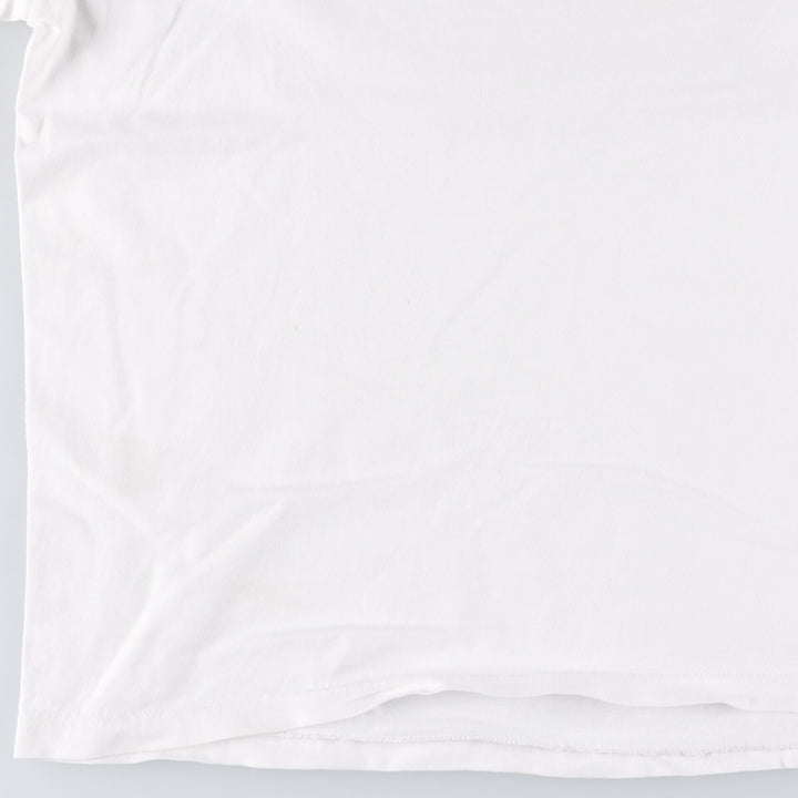 90'S Hanes SYNOPSYS BEEFY-T Advertising T-Shirt, Made in USA, Men's Size L cotton white type Vintage Second Hand