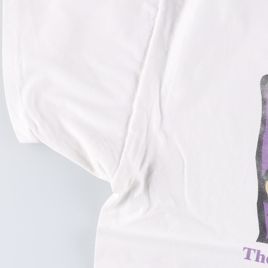 90'S Hanes SYNOPSYS BEEFY-T Advertising T-Shirt, Made in USA, Men's Size L cotton white type Vintage Second Hand