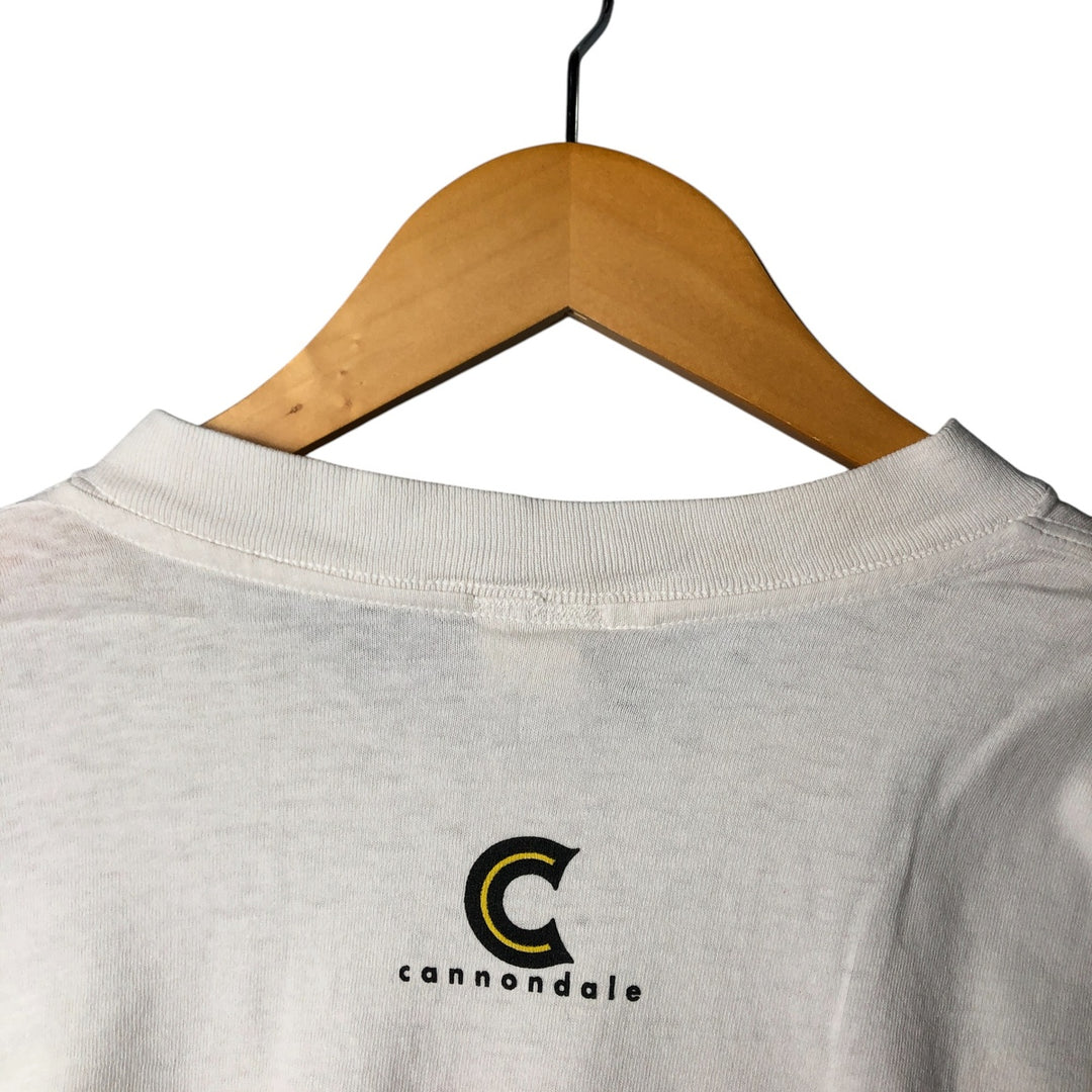 90'S Cannondale BAD BOY Parody Advertising T-Shirt, Made in USA, Men's XL cotton white type Vintage Second Hand