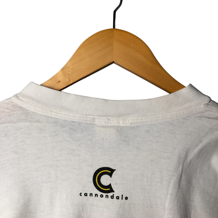 90'S Cannondale BAD BOY Parody Advertising T-Shirt, Made in USA, Men's XL cotton white type Vintage Second Hand