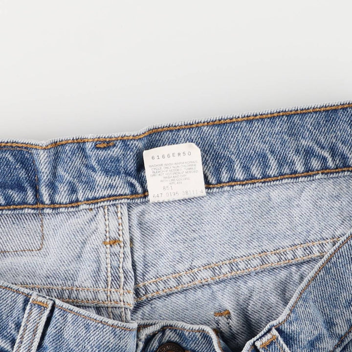 90'S Vintage Levi's 550 Relaxed Fit Denim Shorts with Orange Tab, Men's Size 36 cotton blue type Vintage Second Hand